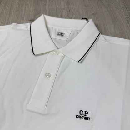 CP Company Piquet Polo Shirt - White