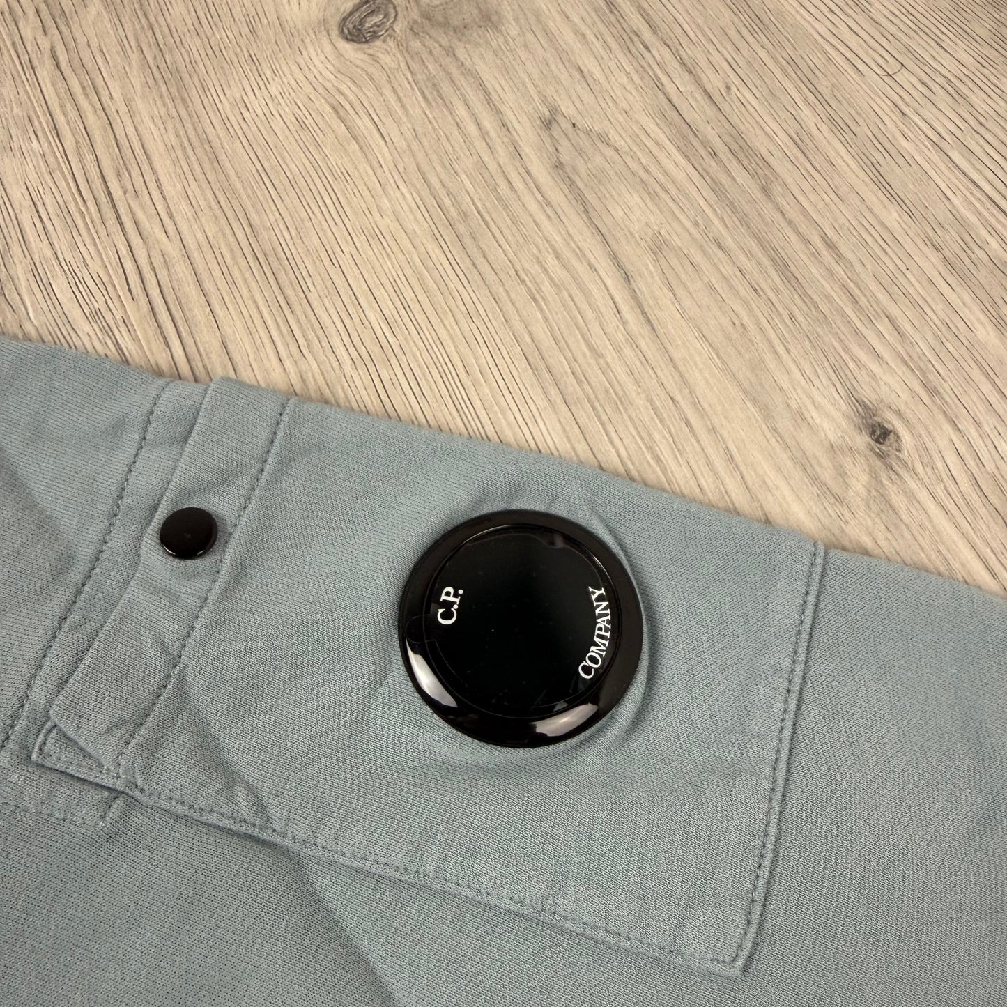 CP Company Light Fleece Zip Sweatshirt - Silver Blue