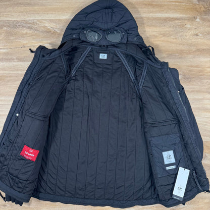 C.P. Company GD Liner Padded Goggle Jacket in Black