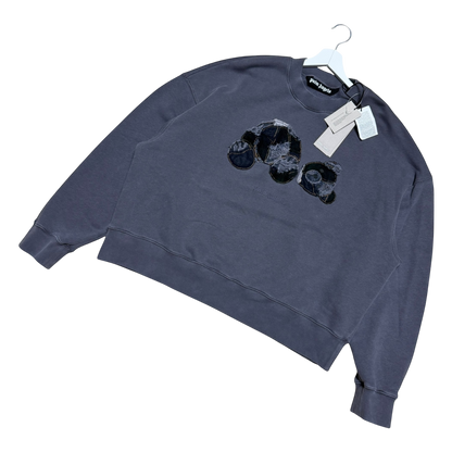 Palm Angels Sweater Patchwork Ripped Bear