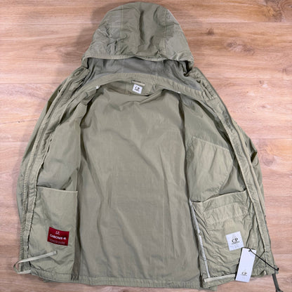 C.P. Company Chrome-R Hooded Lens Overshirt in Moss Gray - Green