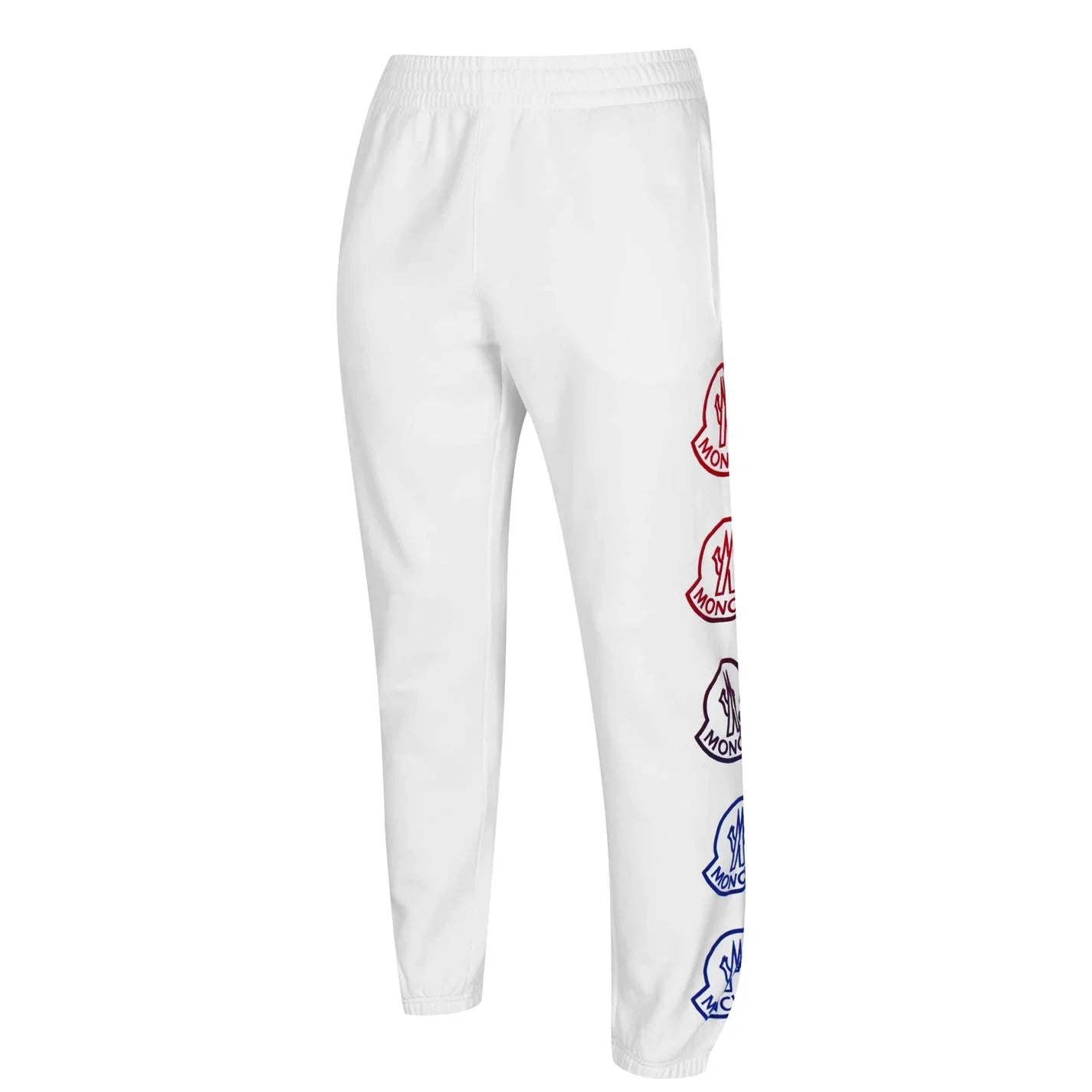 Moncler White Side Logo Sweatpants