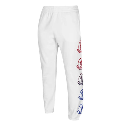Moncler White Side Logo Sweatpants