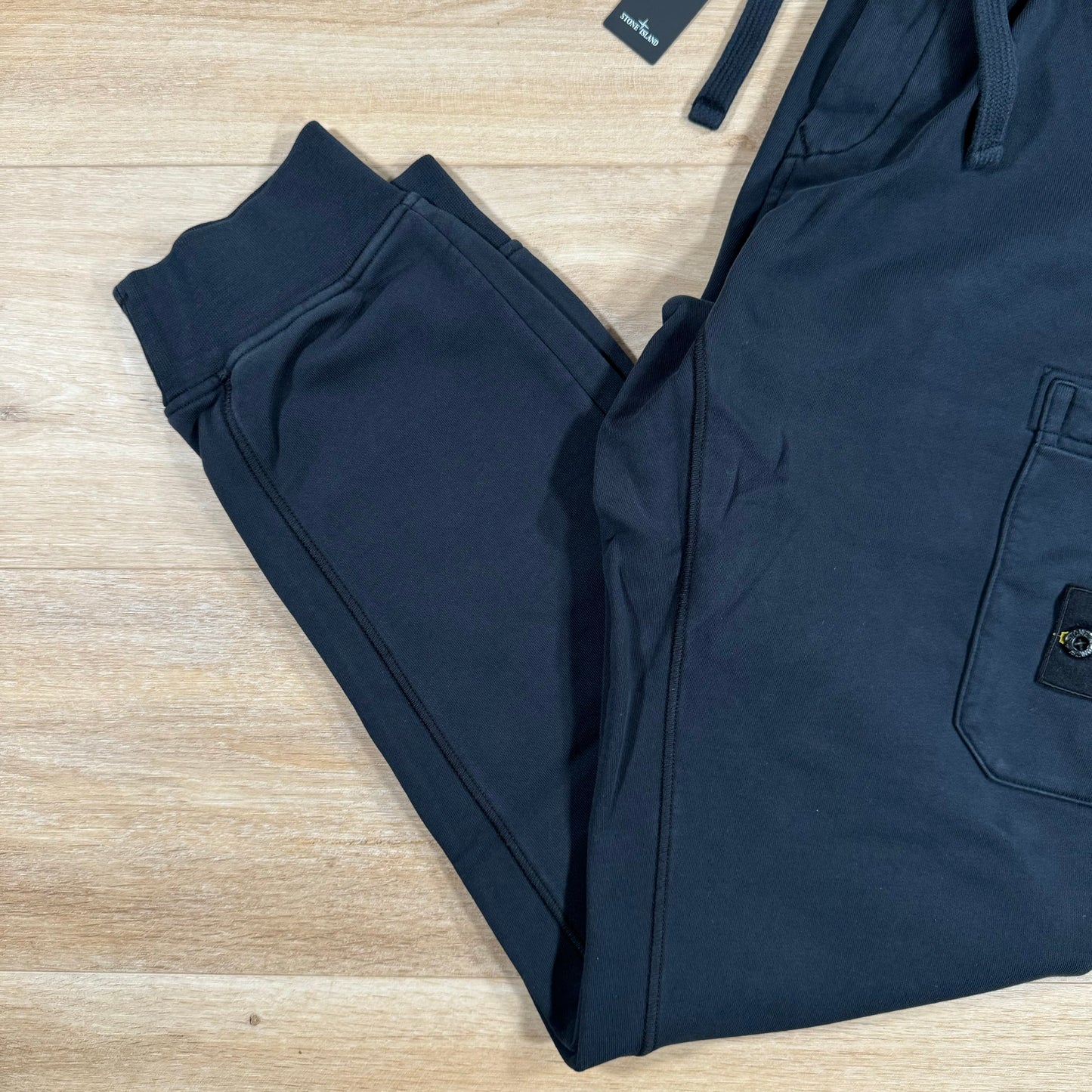 Stone Island Slim Fit Fleece Sweatpants in Navy