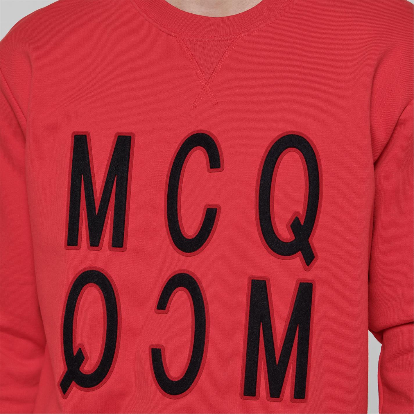 MCQ Alexander McQueen Velvet Logo Sweatshirt