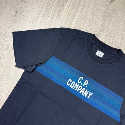 CP Company Striped T-Shirt - Navy