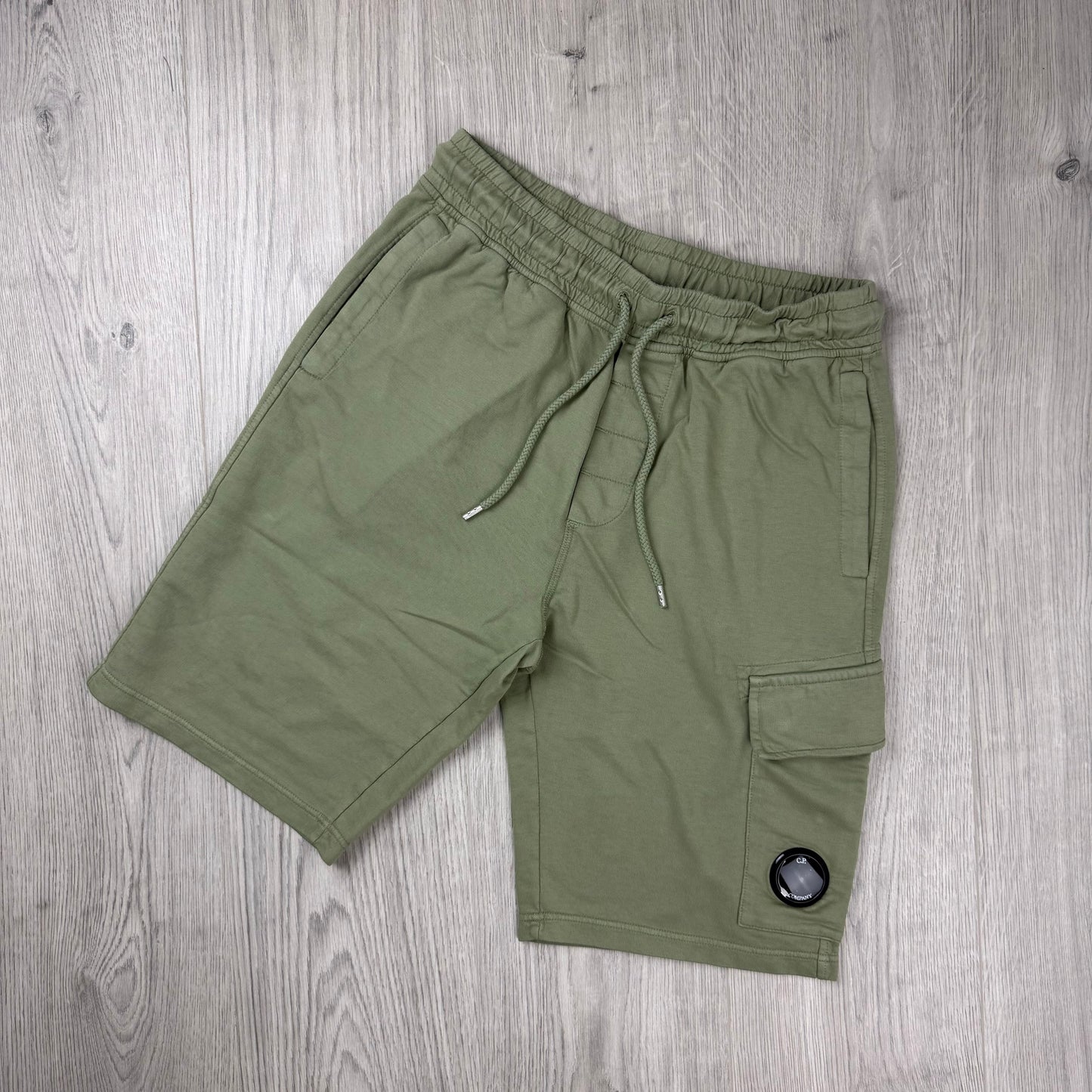 CP Company Jersey Shorts - Moss Gray