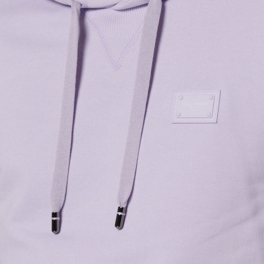 Dolce & Gabbana Lilac Plaque Hoodie