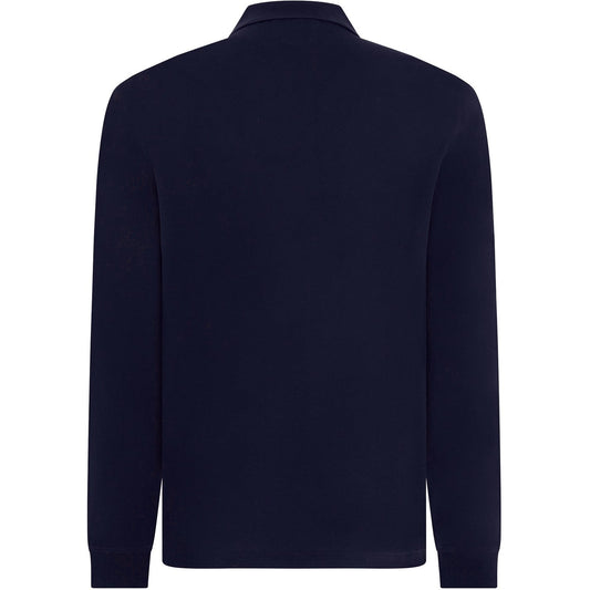 CP Company Navy Long Sleeved Polo