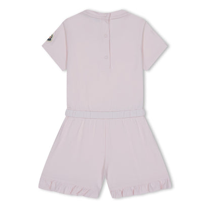 Infants Moncler Pink Logo Romper