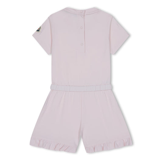Infants Moncler Pink Logo Romper