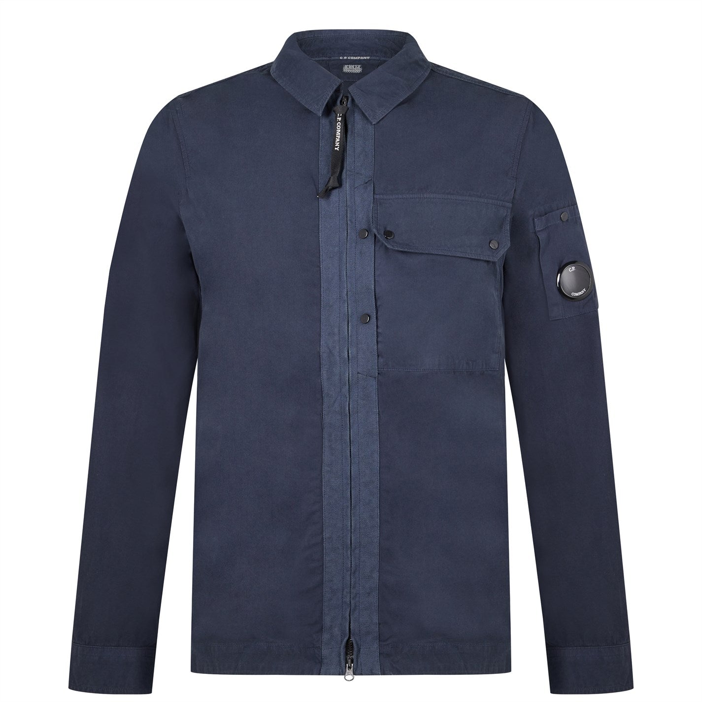 CP Company Navy Arm Lens Zip Overshirt