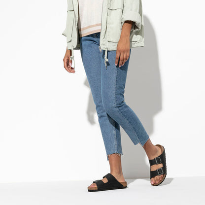 BIRKENSTOCK - ARIZONA 552111 - BLACK WAXY OILED LEATHER