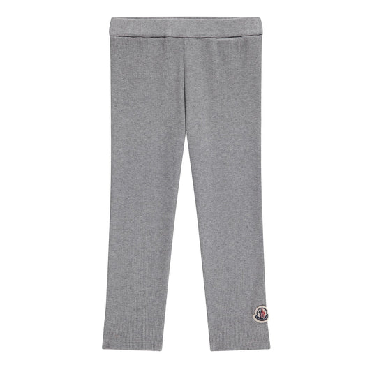 Kids Moncler Grey Logo Leggings