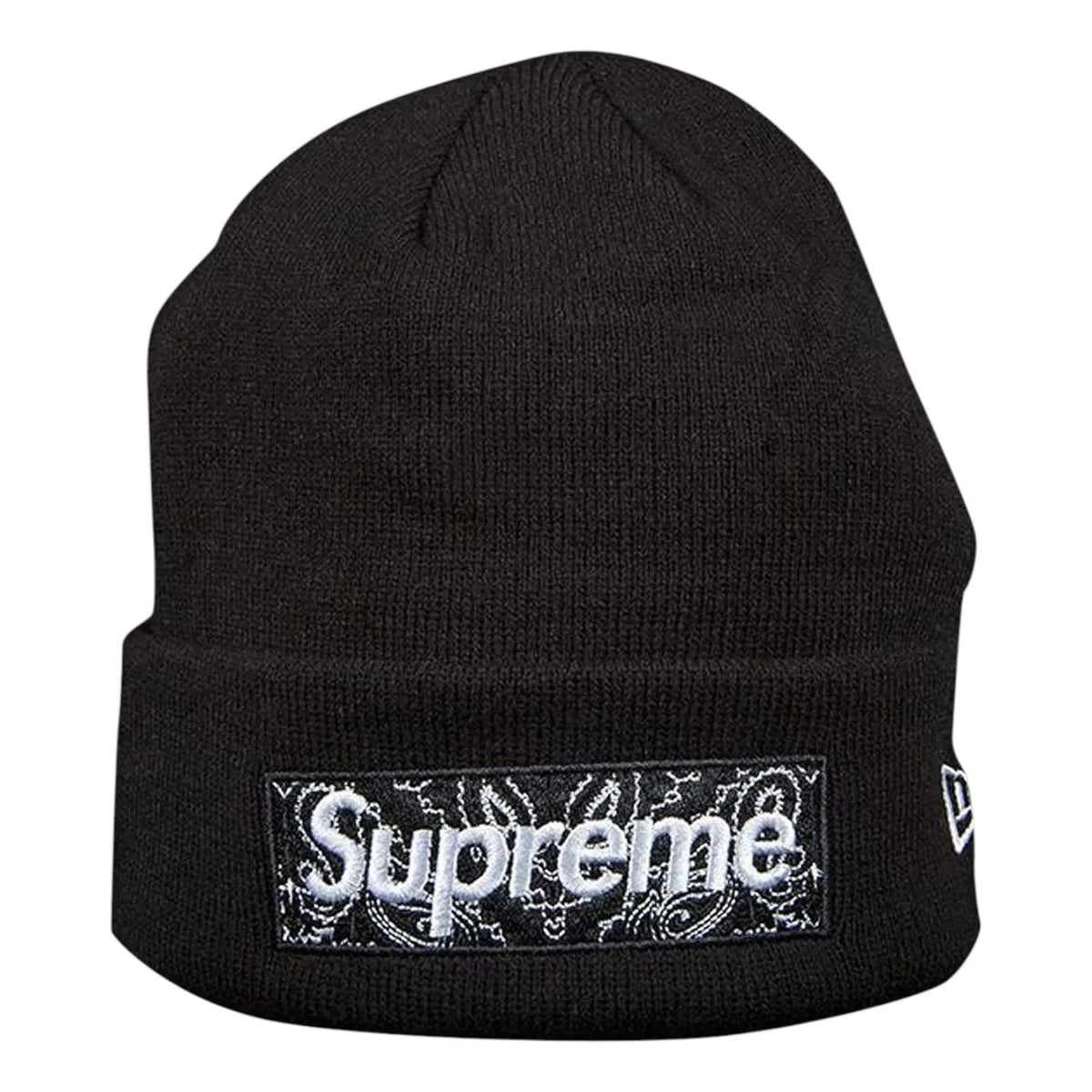 Supreme x New Era Box Logo Beanie 'Black' FW19BN4-BLACK