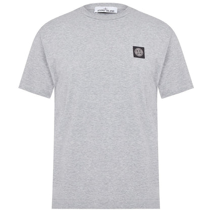 Stone Island Grey Patch Logo T-Shirt