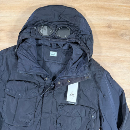C.P. Company Chrome-R Padded Goggle Jacket in Navy