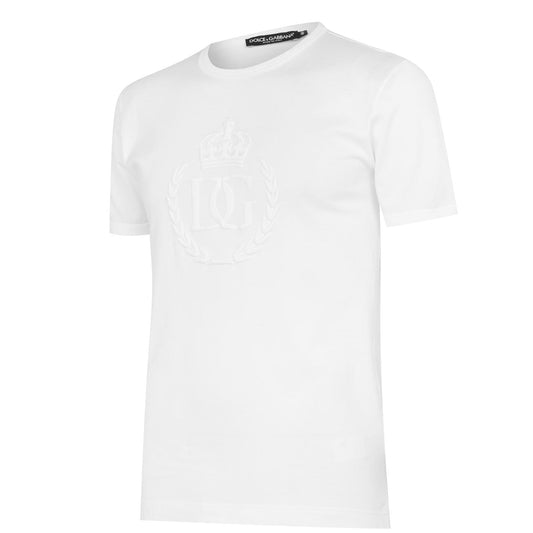 Dolce & Gabbana White Crest Tee