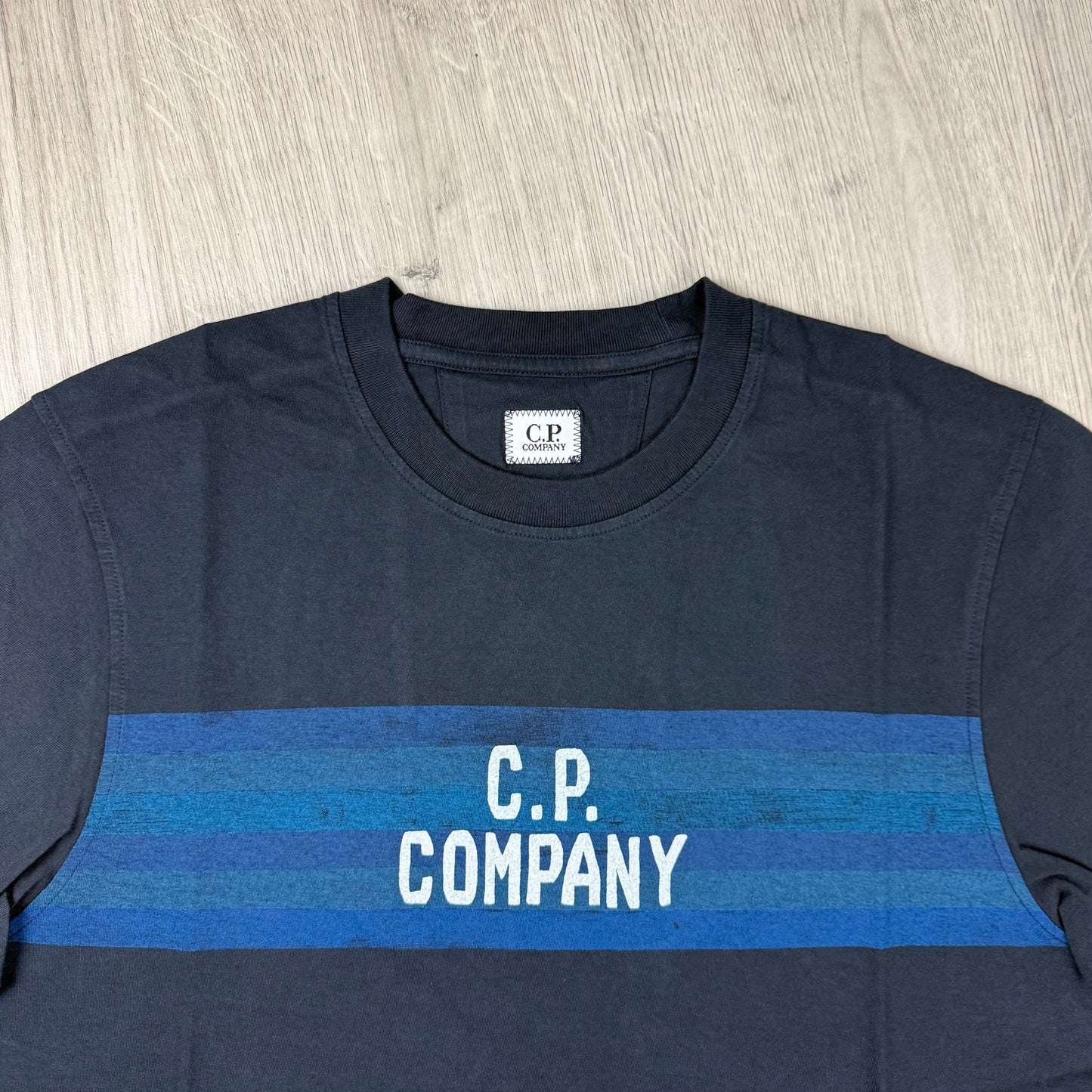 CP Company Striped T-Shirt - Navy