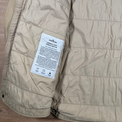 Stone Island Garment Dyed Crinkle Reps NY Overshirt in Desert