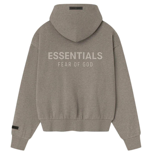 ESSENTIALS FOG CLASSIC FIT ZIP UP HOODIE HOMESTEAD HEATHER SS25