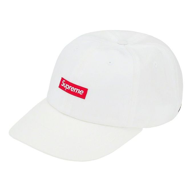 Supreme Cordura Small Box 6-Panel 'White Red' SUP-SS20-643