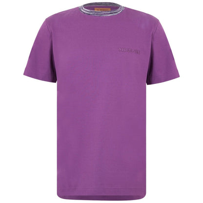 Missoni Purple Collar Trim T-Shirt