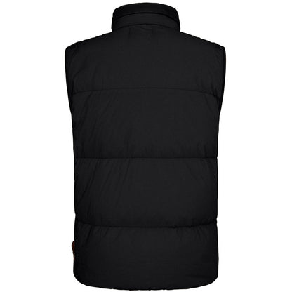 Stone Island Black Crinkle Reps Bodywarmer