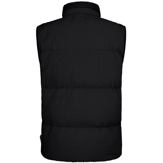Stone Island Black Crinkle Reps Bodywarmer