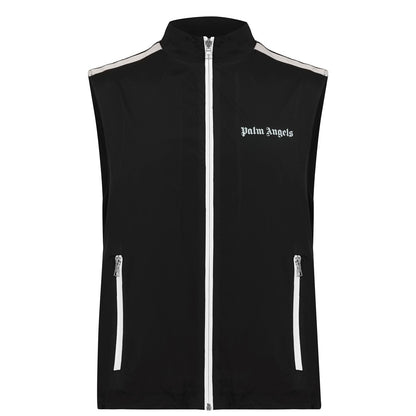 Palm Angels Black Nylon Track Gilet