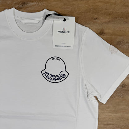 Moncler Archive Line Logo T-Shirt in White