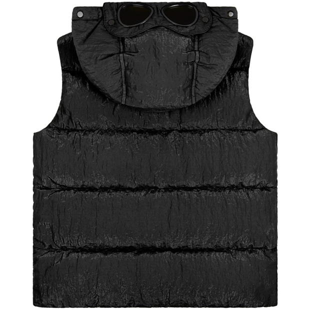 Kids CP Company Black Goggle Down Gilet