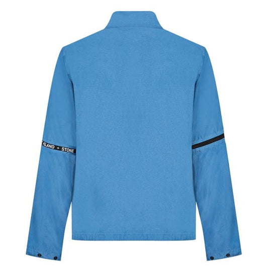 Stone Island Blue Logo Zip Jacket