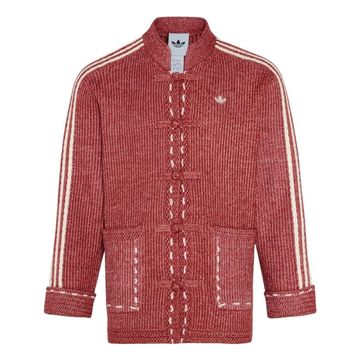 adidas New Year Knit Jacket Asia Sizing 'Red' KT3852
