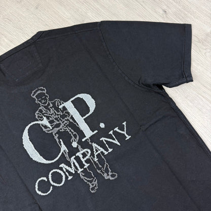 CP Company Embroidered Sailor T-Shirt - Black