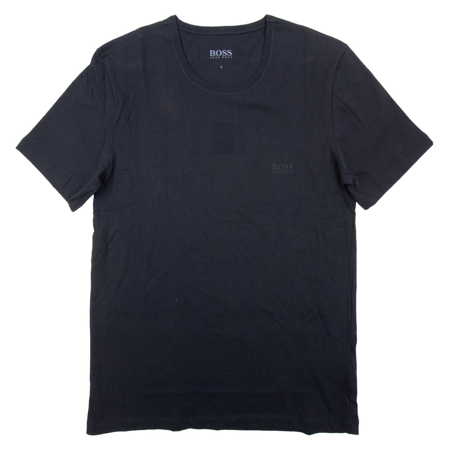 Pre-Loved BOSS Mens Regular Fit Crew Neck Black 2XL