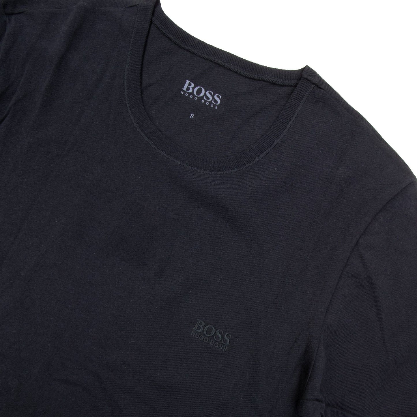 Pre-Loved BOSS Mens Regular Fit Crew Neck Black 2XL
