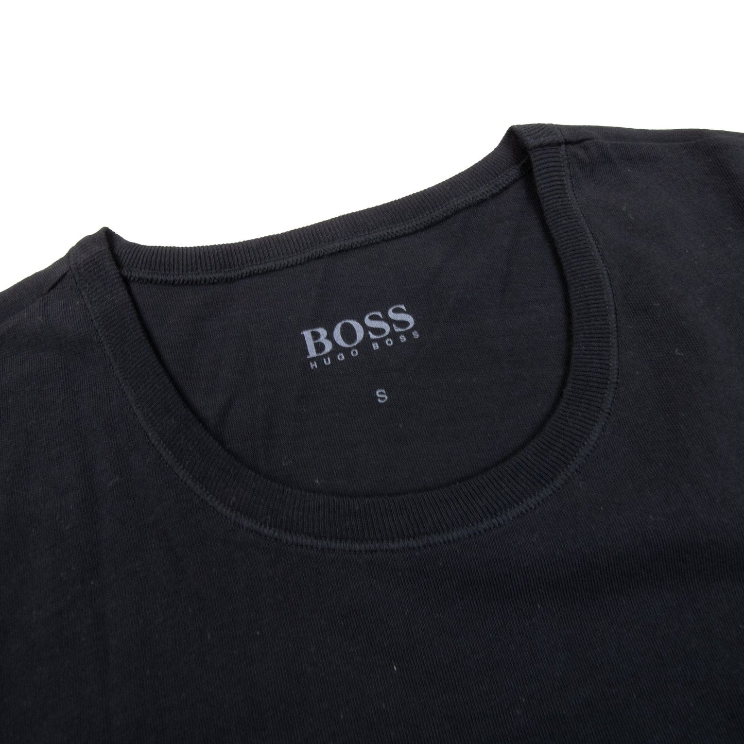 Pre-Loved BOSS Mens Regular Fit Crew Neck Black Small