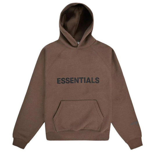 ESSENTIALS FOG X SSENSE HOODIE APPLIQUE LOGO BROWN