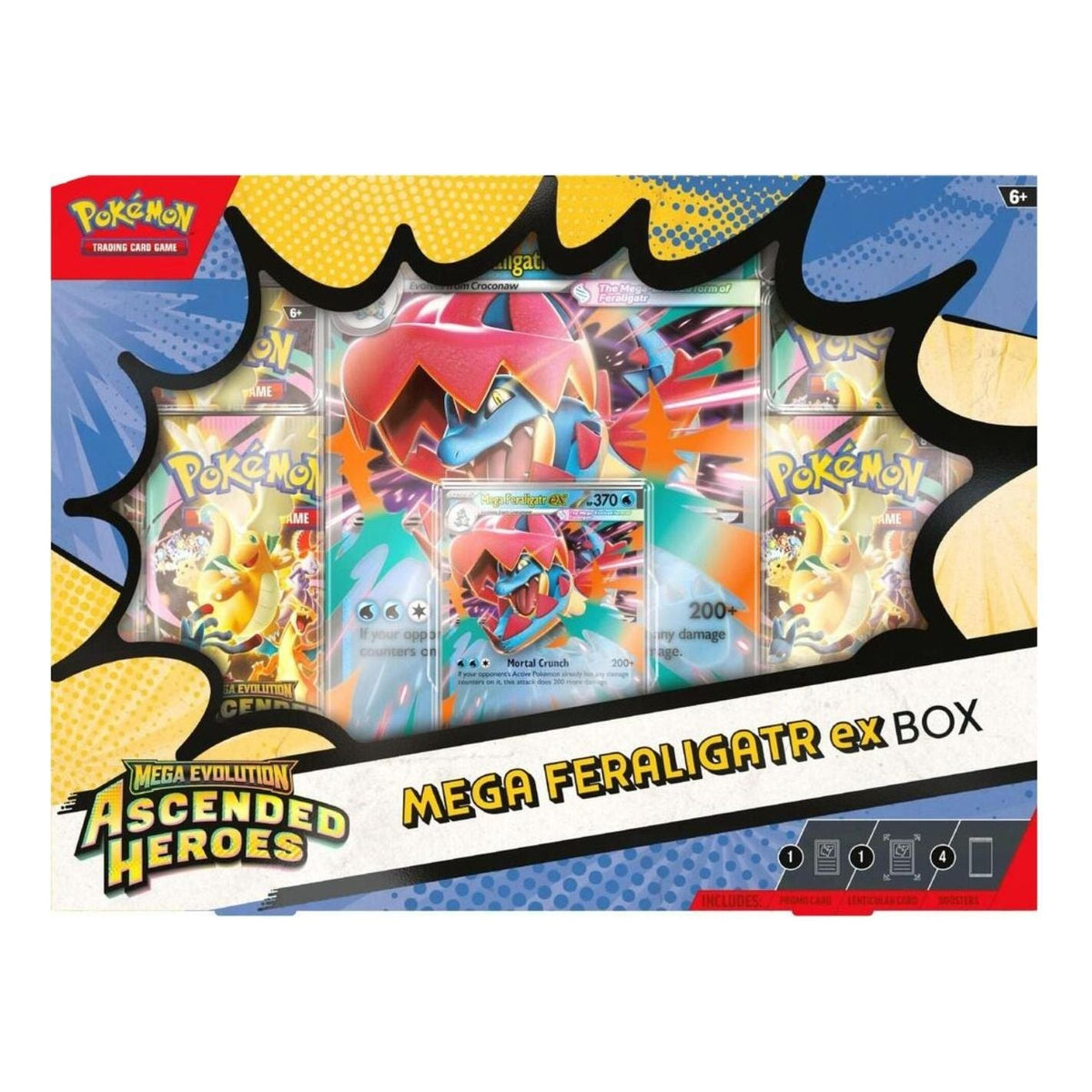 Pokemon Card Eng. 2026 Pokemon ME: Ascended Heroes Mega Feraligatr ex Box 10-10321-125