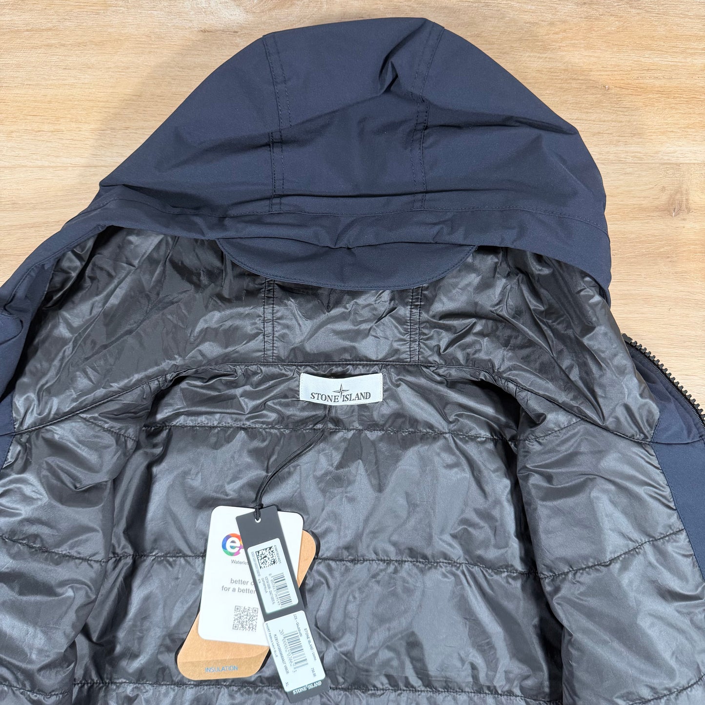 Stone Island Soft Shell-R with Primaloft Jacket in Navy