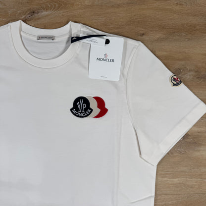 Moncler Triple Logo T-Shirt T-Shirt in White