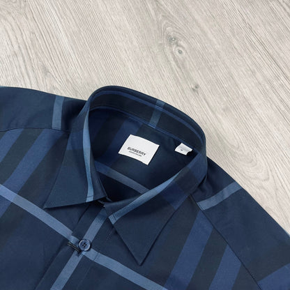 Burberry Check Shirt - Blue