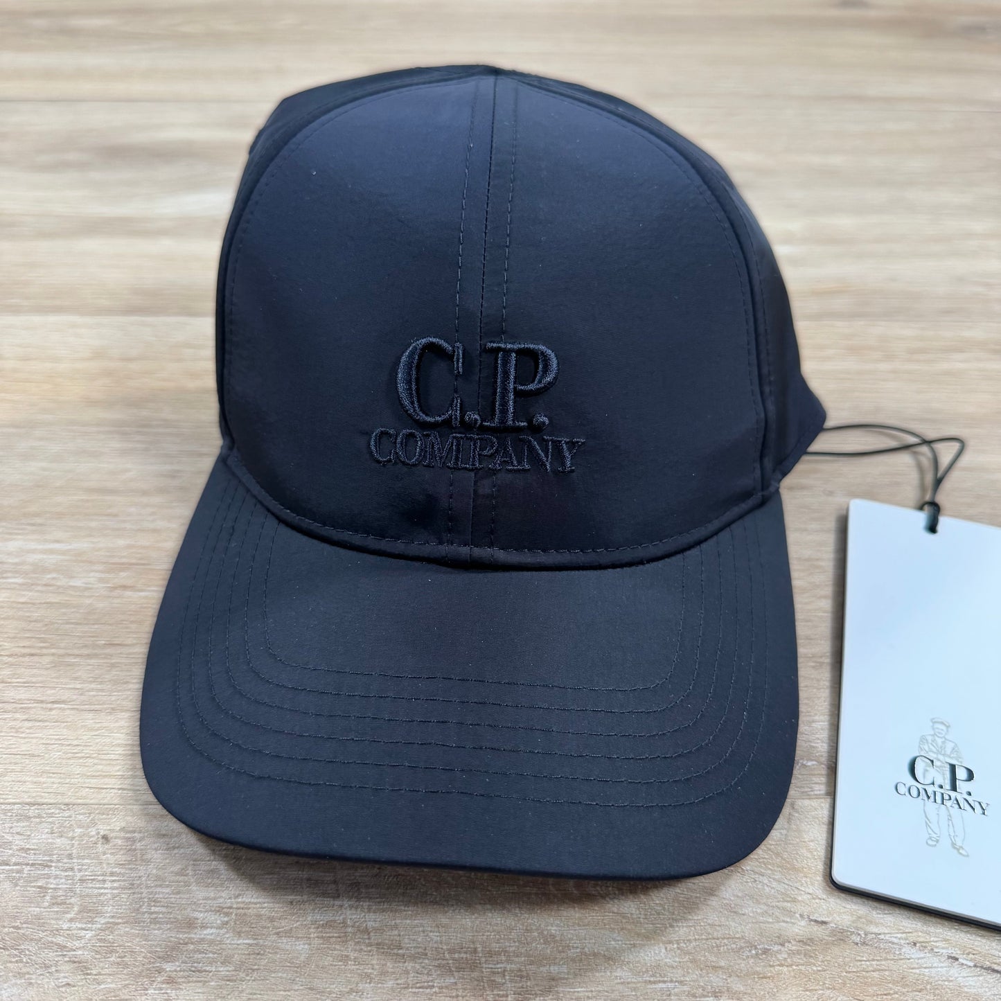 C.P. Company Chrome-R Logo Cap in Navy