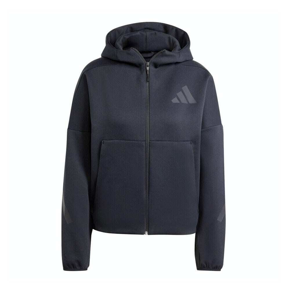 (WMNS) adidas Z.N.E. Full-Zip Hoodie Asia Sizing 'Black' JE7848