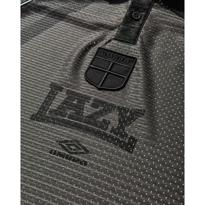 UMBRO 97/98 LAZY POLO T-SHIRT BROWN/BLACK