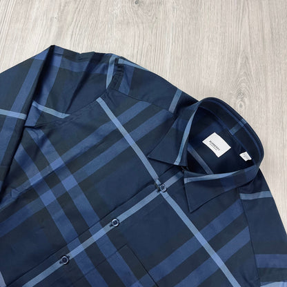 Burberry Check Shirt - Blue