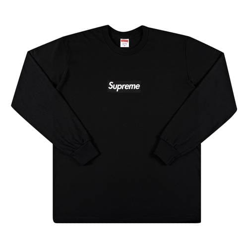SUPREME BOX LOGO L/S BLACK