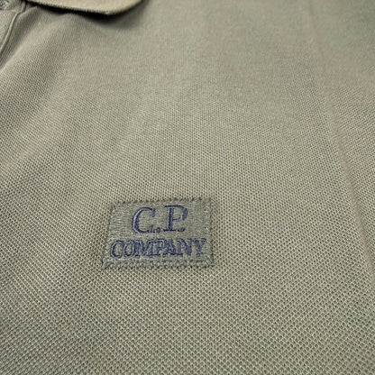 CP Company Piquet Polo Shirt - Ivy Green