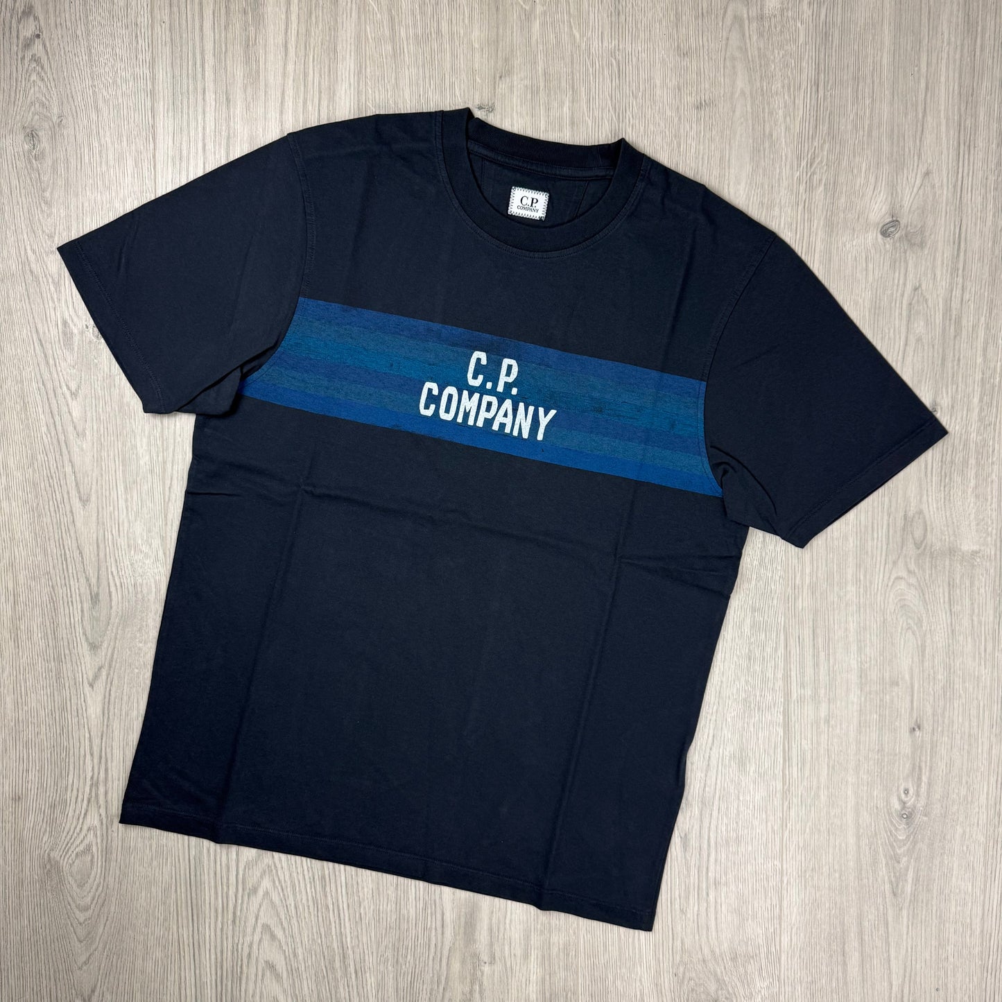 CP Company Striped T-Shirt - Navy